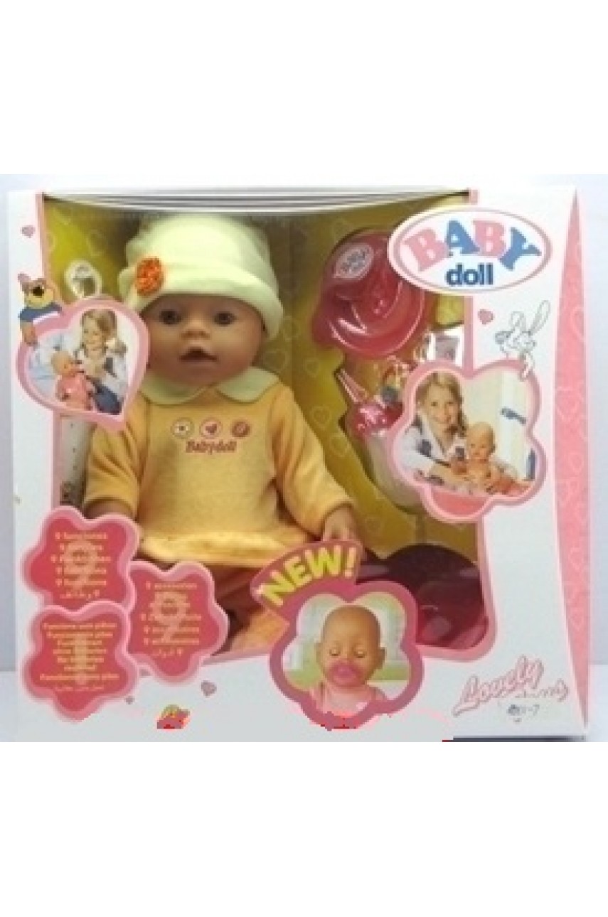 Кукла baby doll 9 функций
