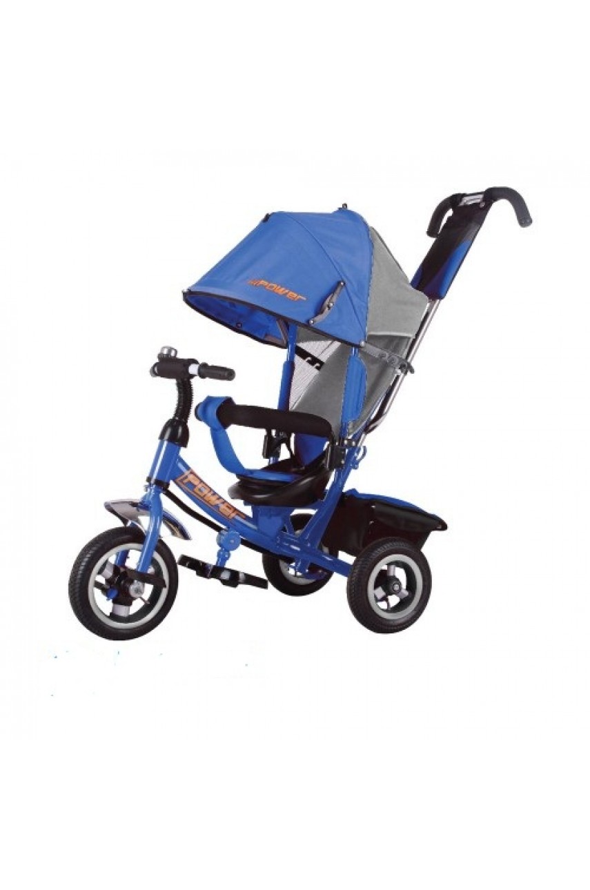 Детский трехколесный велосипед Trike Power JP7B Синий Надувные колеса