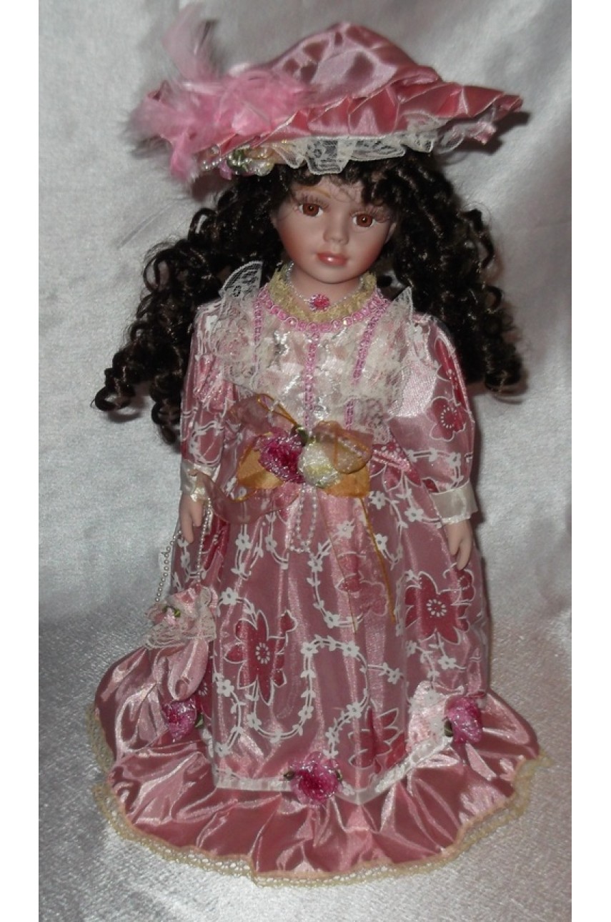 Кукла фарфоровая в бальном платье 40 см 18240 