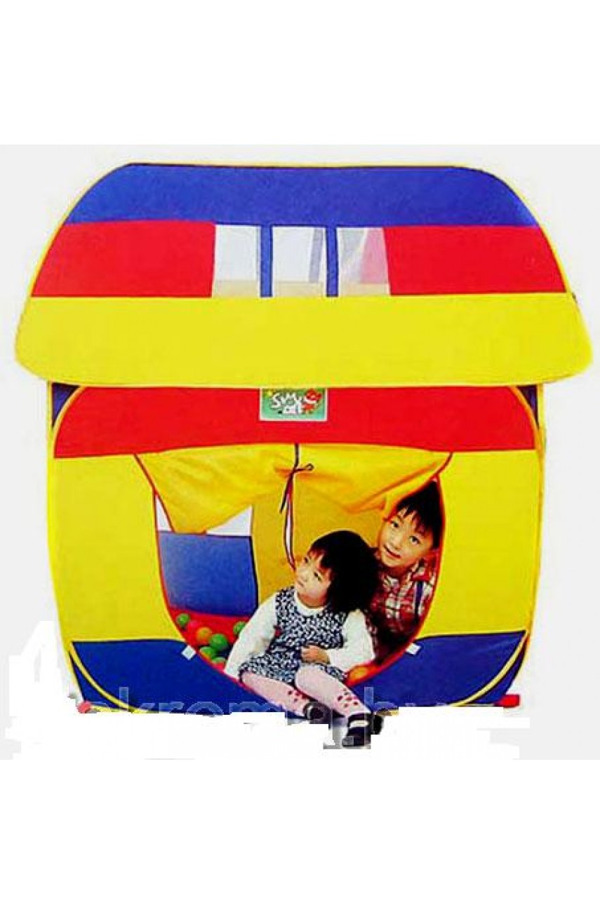 Детская игровая палатка Большой цветной домик 5039