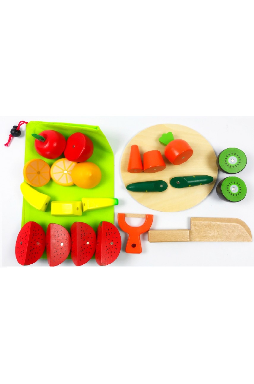 Деревянный набор овощей и фруктов VT174-1043