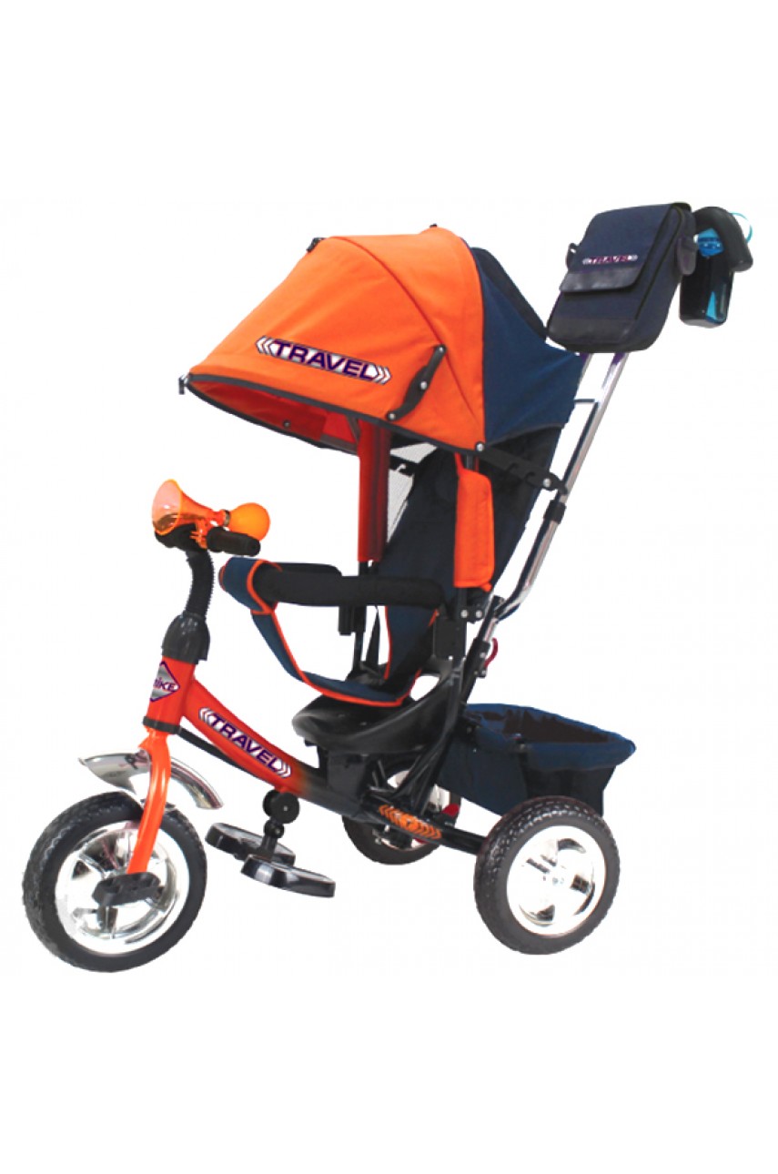 Детский трехколесный велосипед Trike Travel TTA2O оранжевый надувные колеса